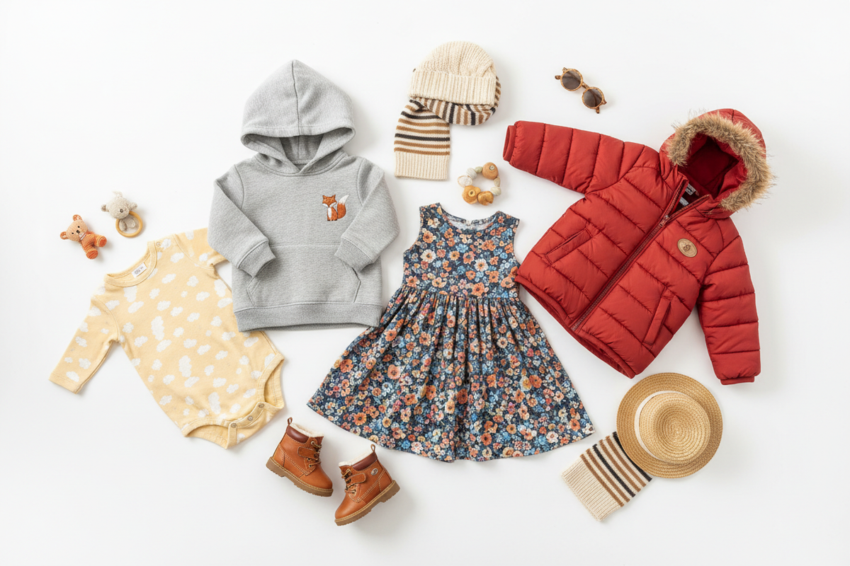Cute and comfortable baby and kids outfits for every season – stylish children's clothing collection