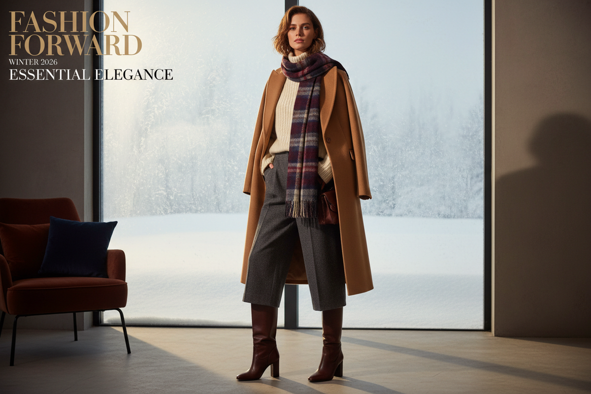 Winter fashion essentials 2026 – stylish wool coat, knit sweaters, and must-have wardrobe pieces for the season