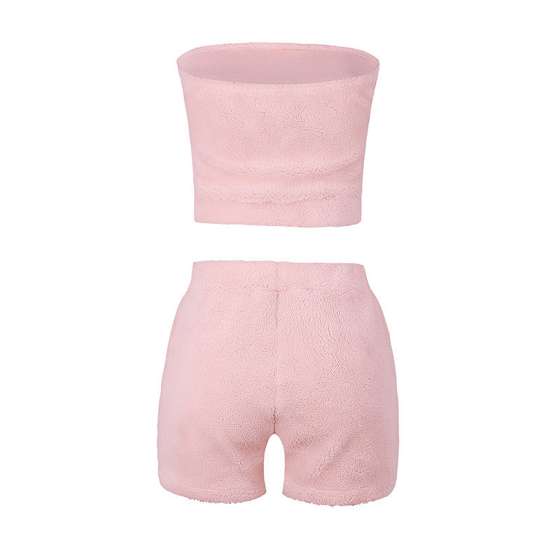 Summer Women's Casual Plush Two-Piece